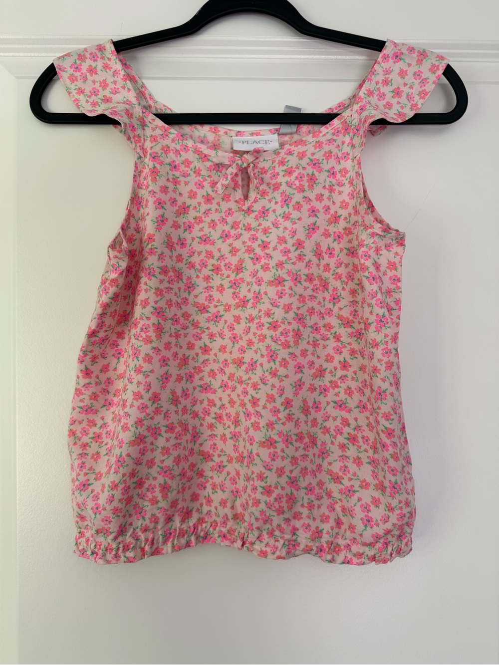 Place Floral Pink and Green Tank Top